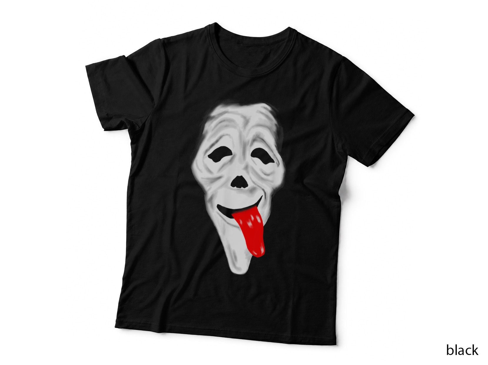 Funny & Scary Ghost - Wassup Face Stoner Horror Movie Comedy T-Shirt