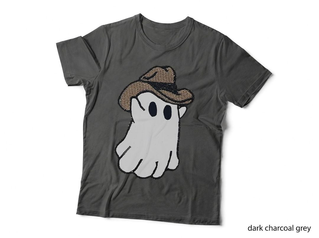 Ghost Western, Halloween Ghost Cowboy Funny T-Shirt