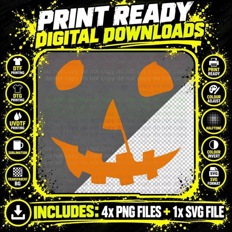 Halloween 1978 Pumpkin Jack O Lantern T-Shirt Png SVG Digital Bundle