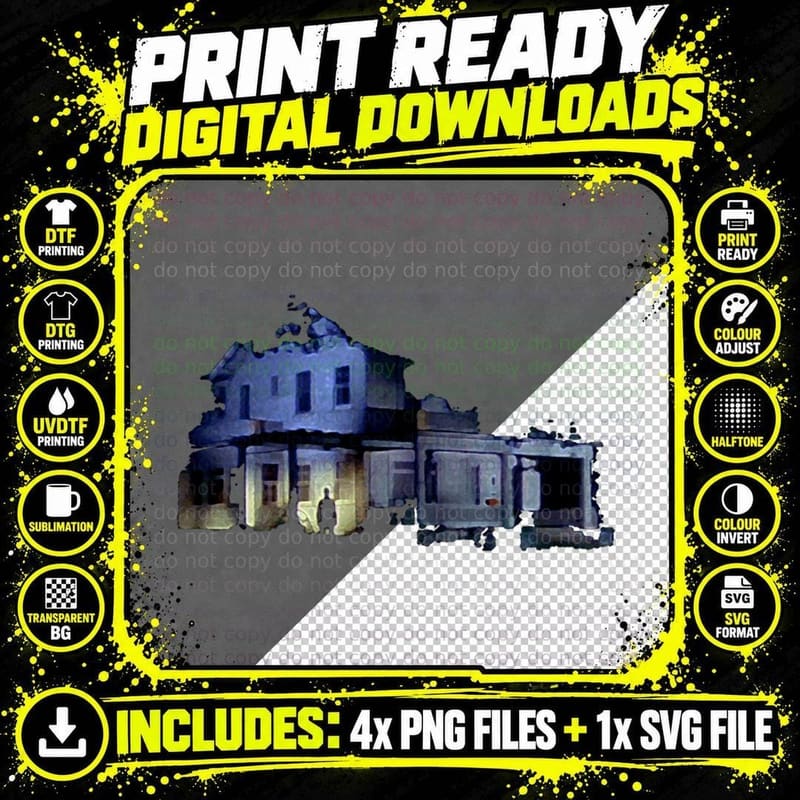 Halloween Michael Myers Stalking T-Shirt Png SVG Digital Bundle
