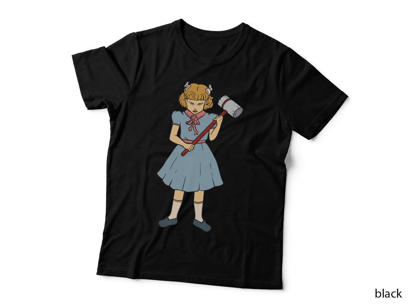 Hammer Girl - Clementine - Gothic Punk Rock Goth Horror Fan T-Shirt