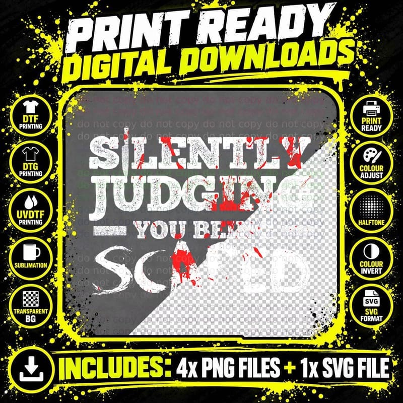 Horror Movie Design for a Horror Fan T-Shirt Png SVG Digital Bundle