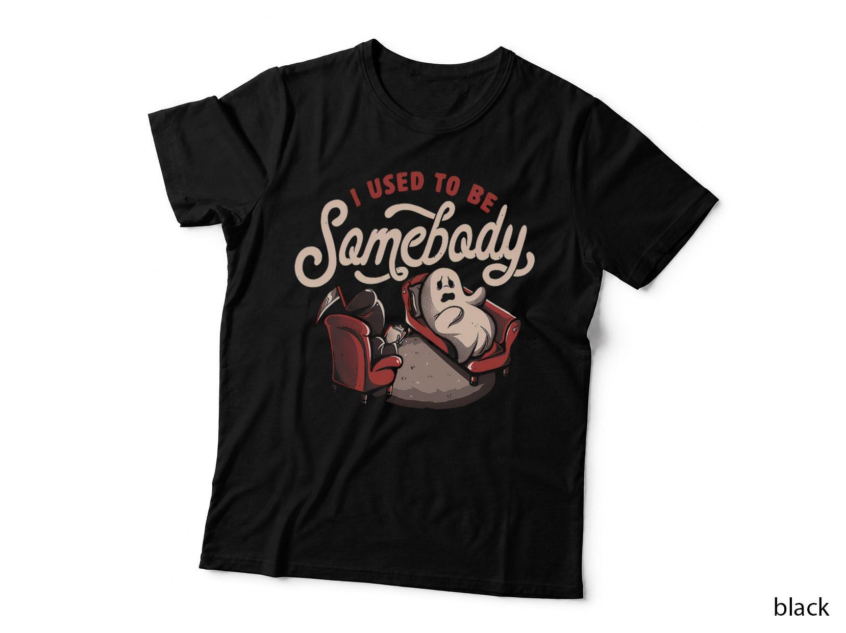 I Used to Be Somebody - Funny Halloween Spooky Ghost Gift T-Shirt