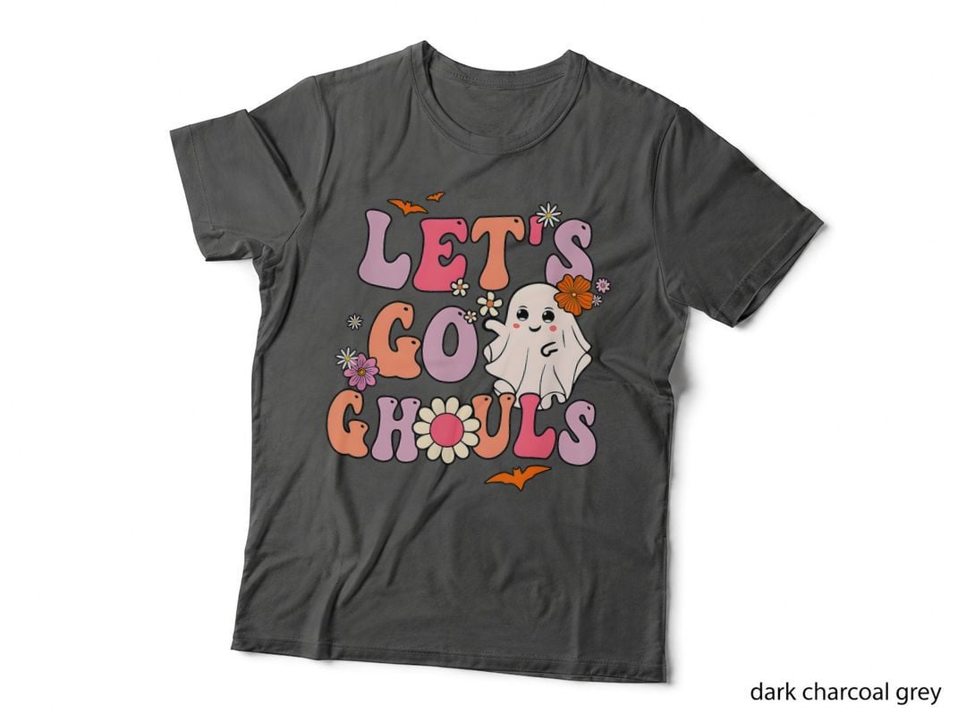 Let's Go Ghouls Spooky Season Trick or Treat Funny Halloween T-Shirt