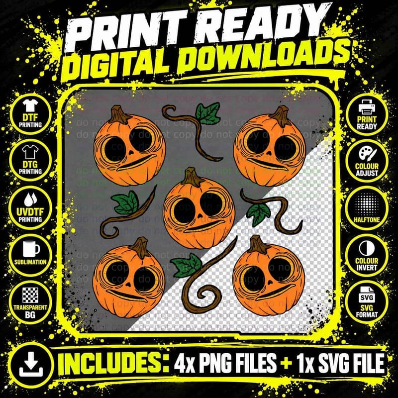 Lil' Boo Wicked Halloween T-Shirt Png SVG Digital Bundle