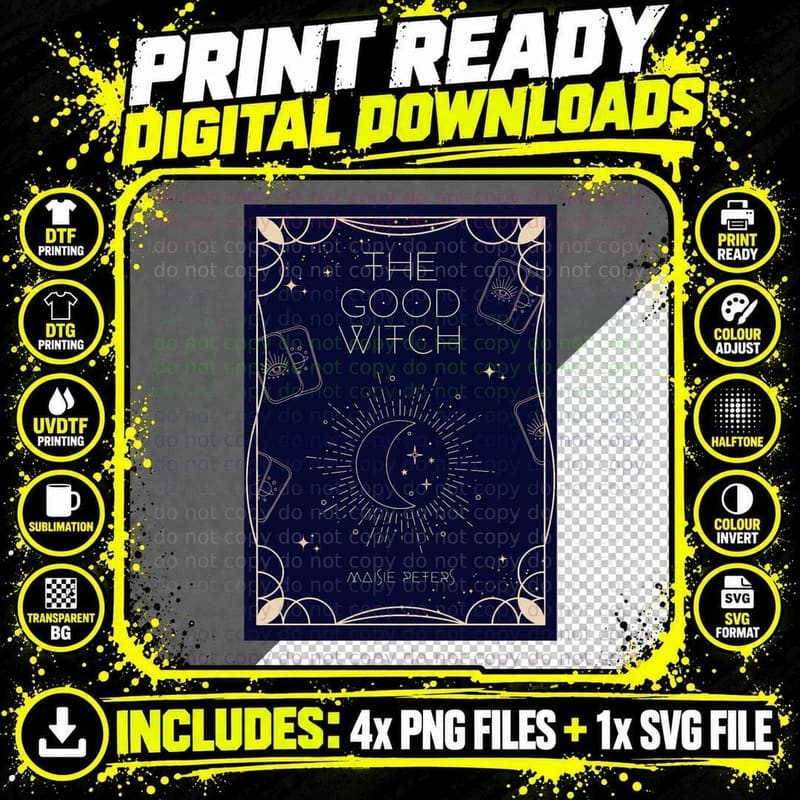 Maisie Peters - the Good Witch - Witchy Tarot T-Shirt Png SVG Digital Bundle