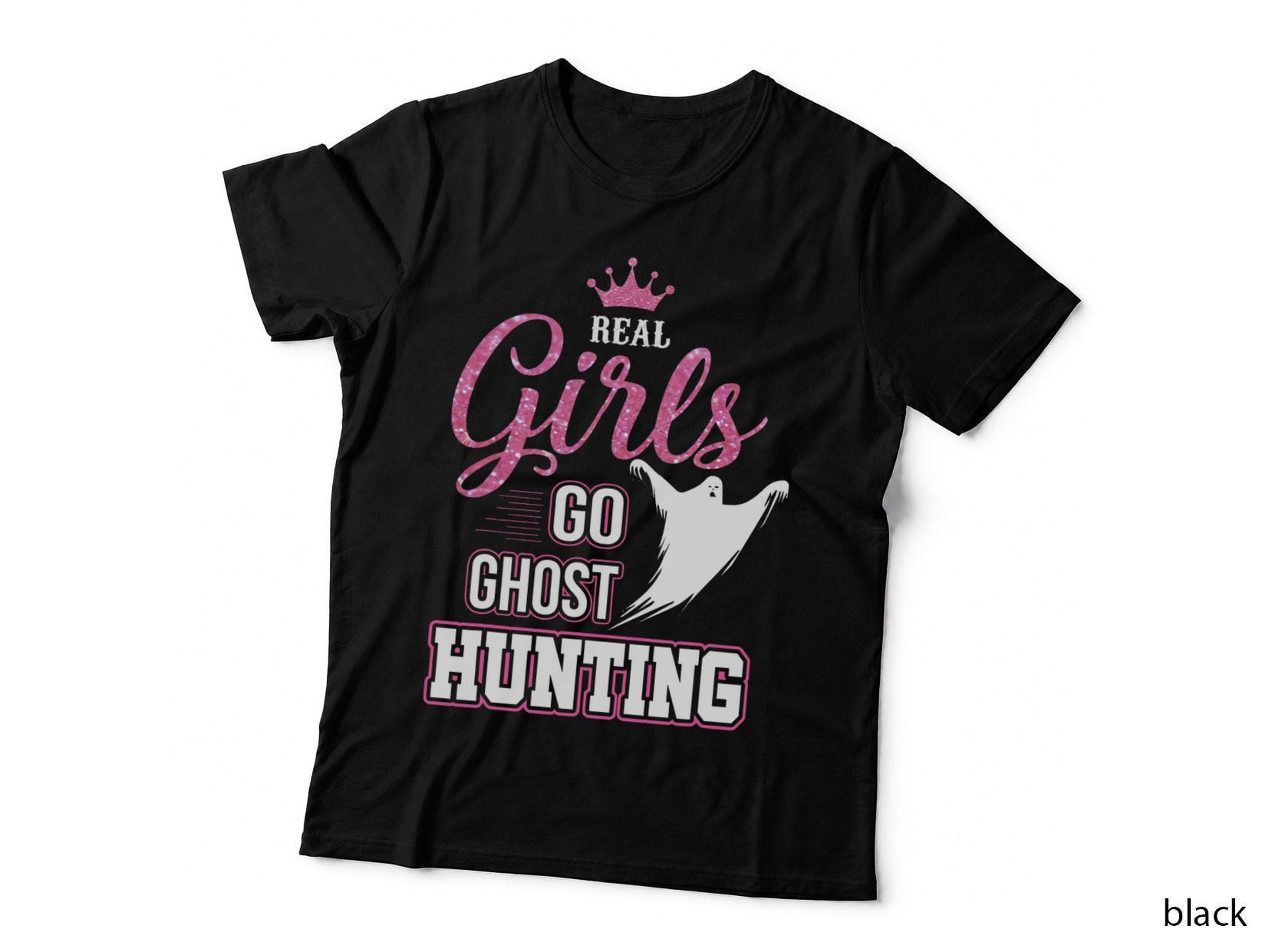 Real Girls Go Ghost Hunting T-Shirt Gifts for Ghost Hunters T-Shirt