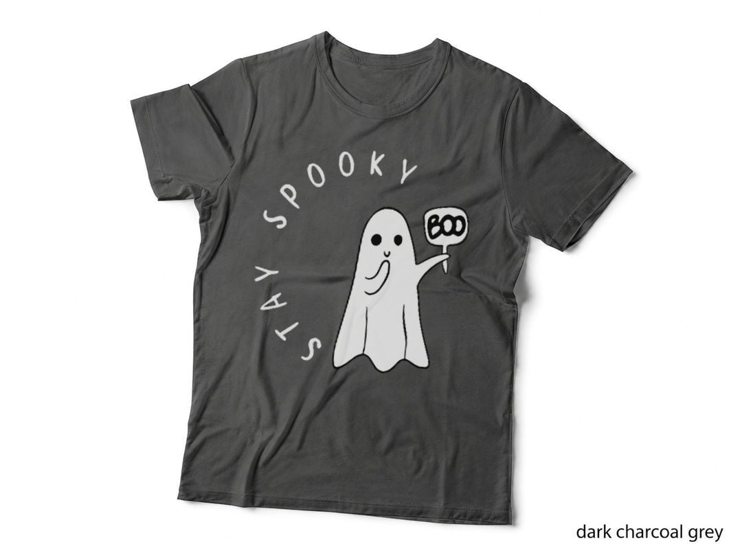 Retro Cute Little Ghost Boo Halloween Costume Women Men T-Shirt