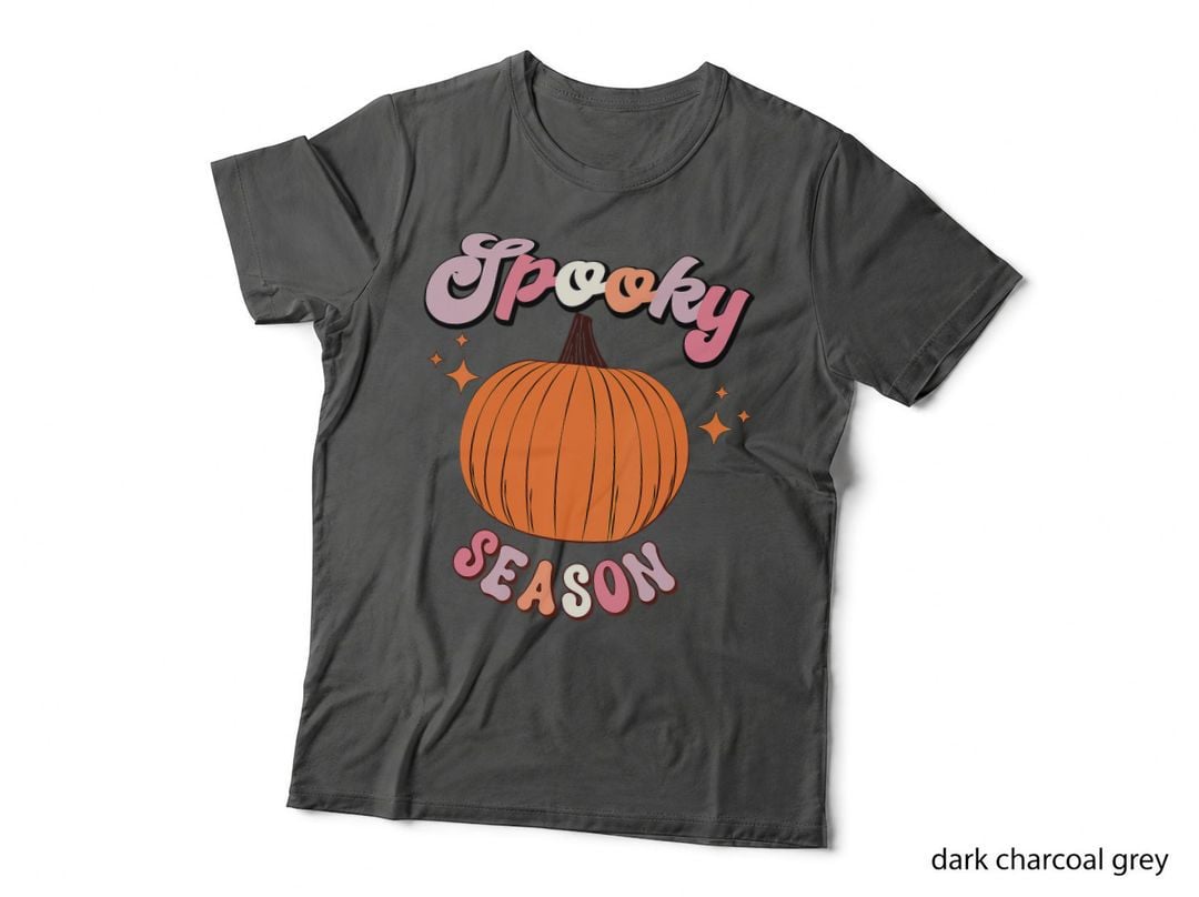 Retro Halloween Spooky Season Pumpkin T-Shirt