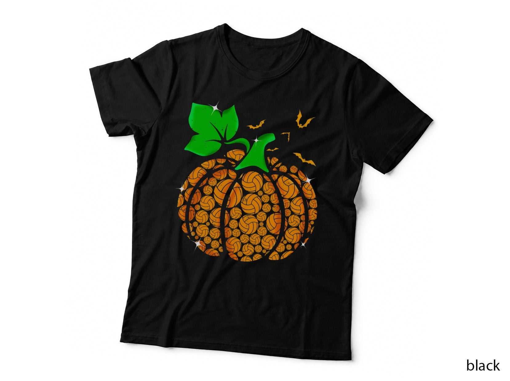 Retro Halloween Volleyball Player Pumpkin Volleyball Lovers T-Shirt