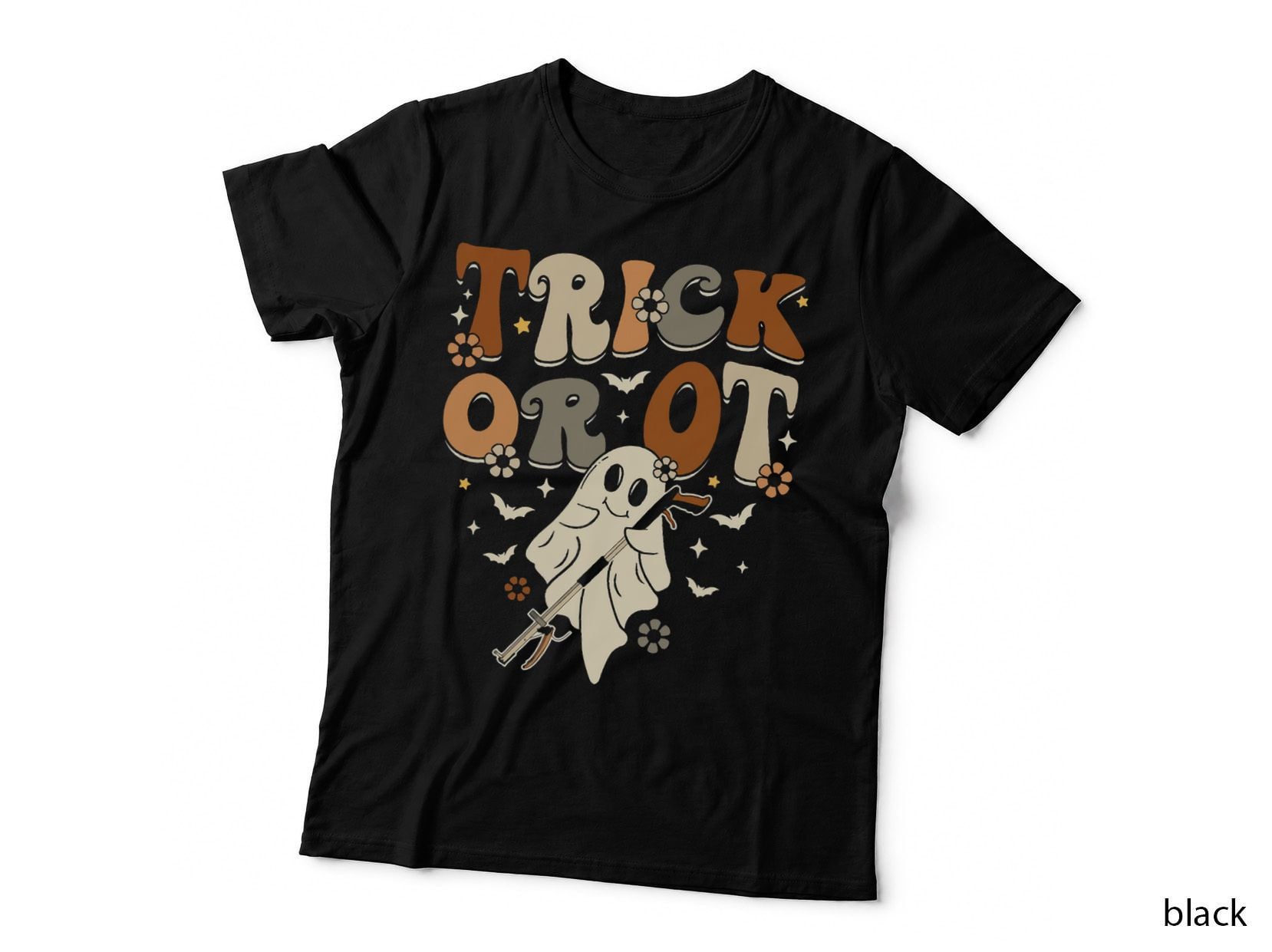 Retro Trick or OT Halloween Occupational Therapist T-Shirt