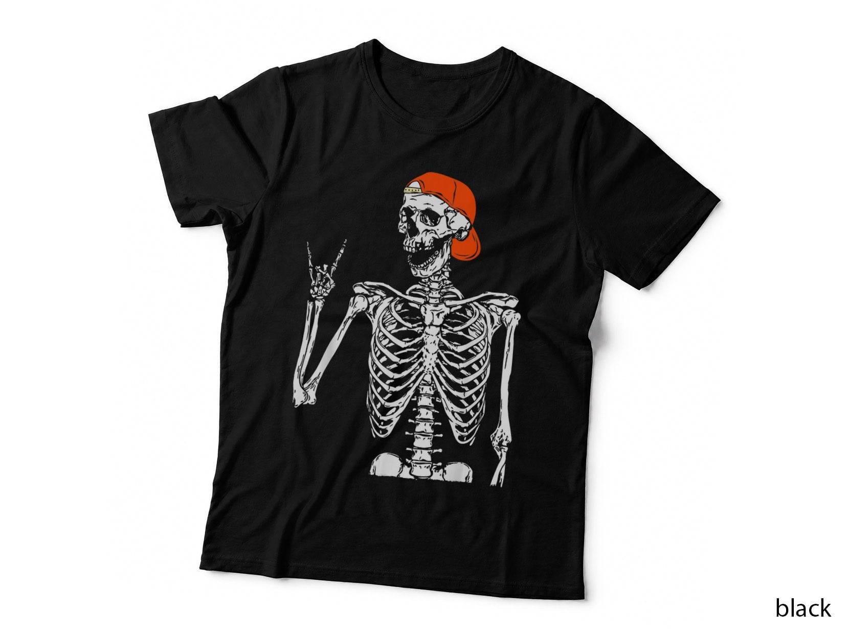 Skeleton Death Halloween Retro Skull Party T-Shirt