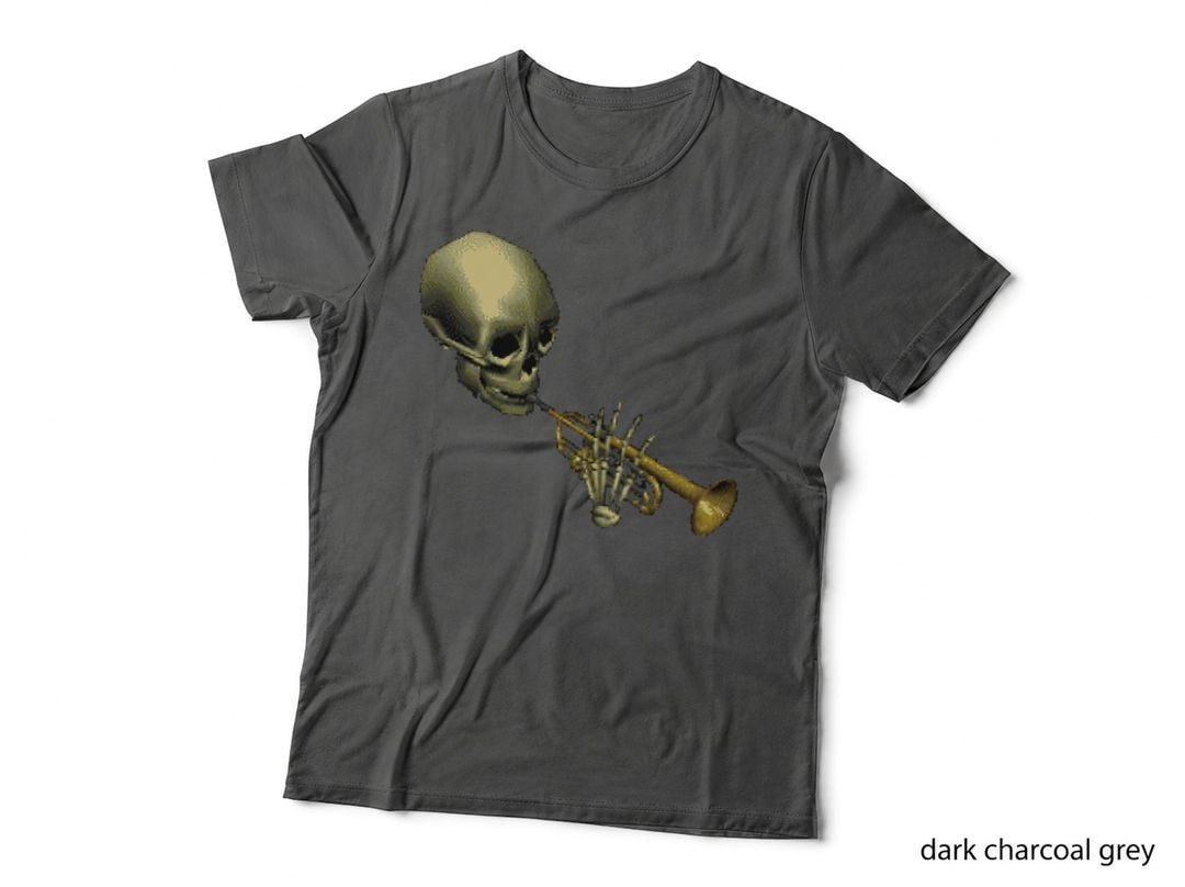 Spooky Skeltal Trumpet T-Shirt