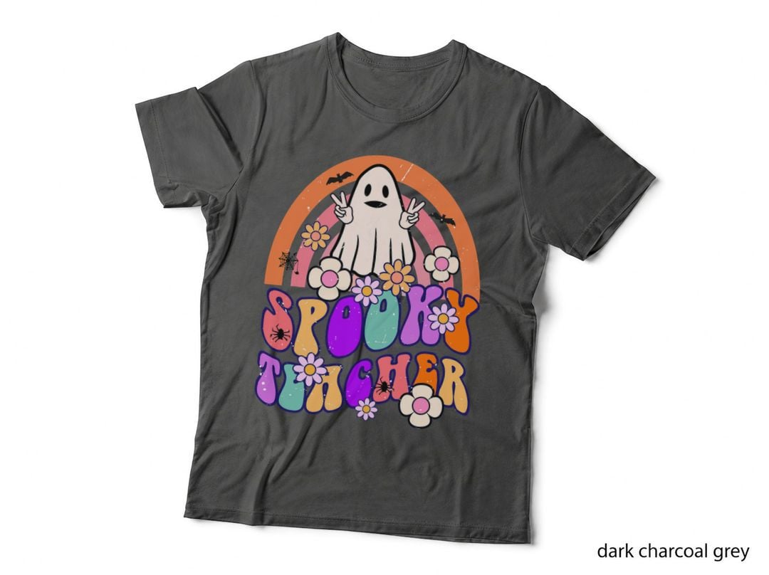 Spooky Teacher Vintage Halloween Ghost Costume T-Shirt