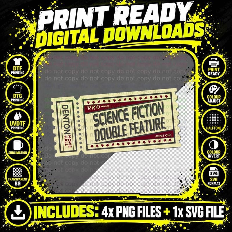 The Rocky Horror Picture Show - Science Fiction Png SVG Digital Bundle