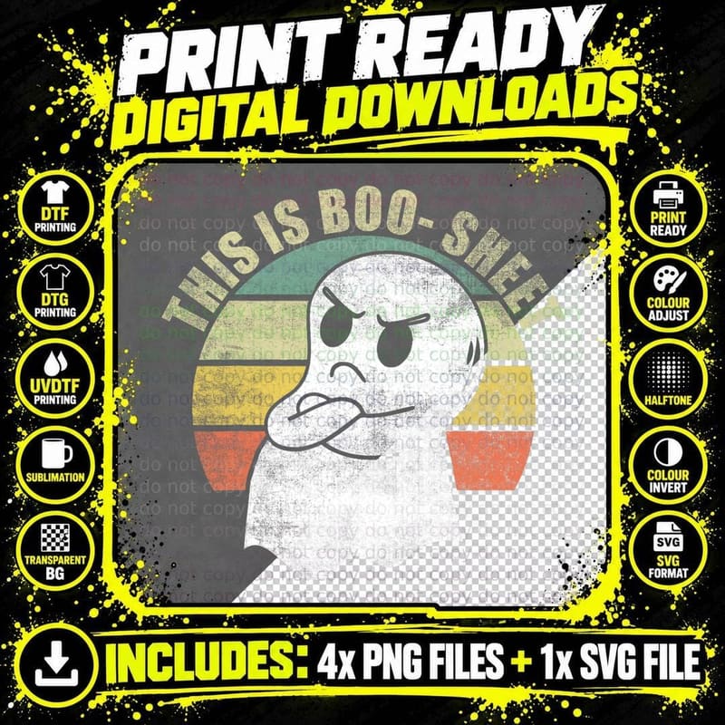 This Is Boo-Sheet Ghost Halloween Costume for Women Men Png SVG Digital Bundle