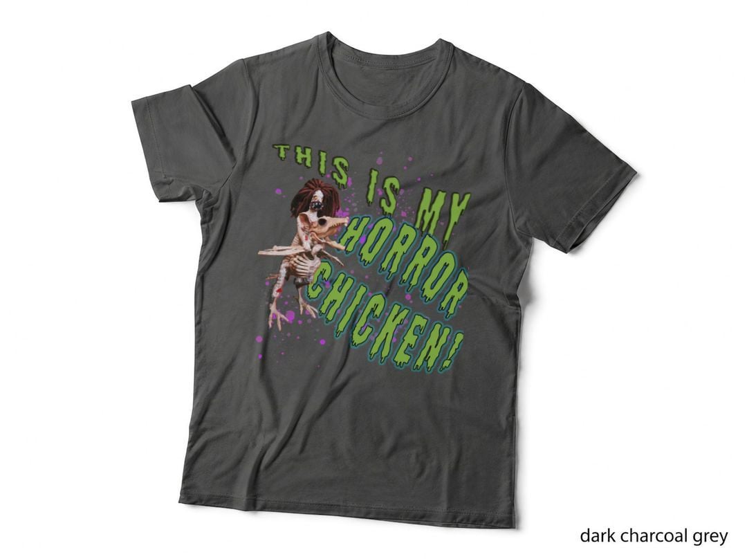 This Is My Horror Chicken in Space! Zombie Halloween Horror Jesus Creepy T-Shirt