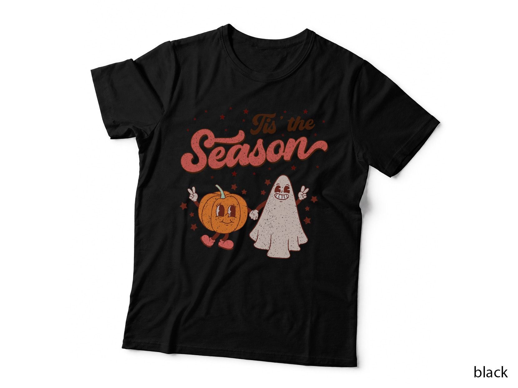 Tis the Season Pumpkin Shirt Spice Fall Autumn Boo Halloween T-Shirt
