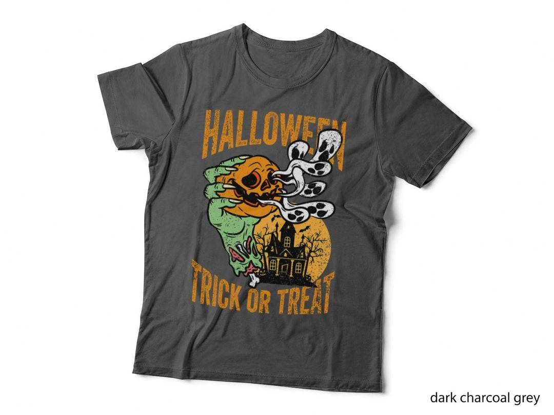 Trick or Treat Halloween Scary Zombie Pumpkin Horror Night T-Shirt