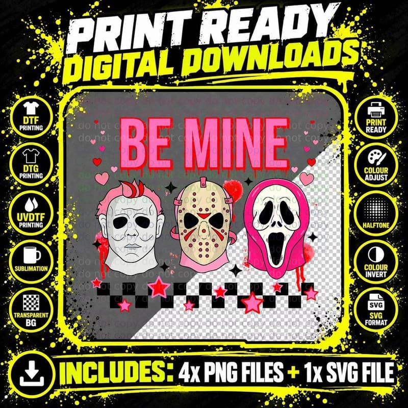 Valentine Vibes, Retro Valentine's Day Png SVG Digital Bundle