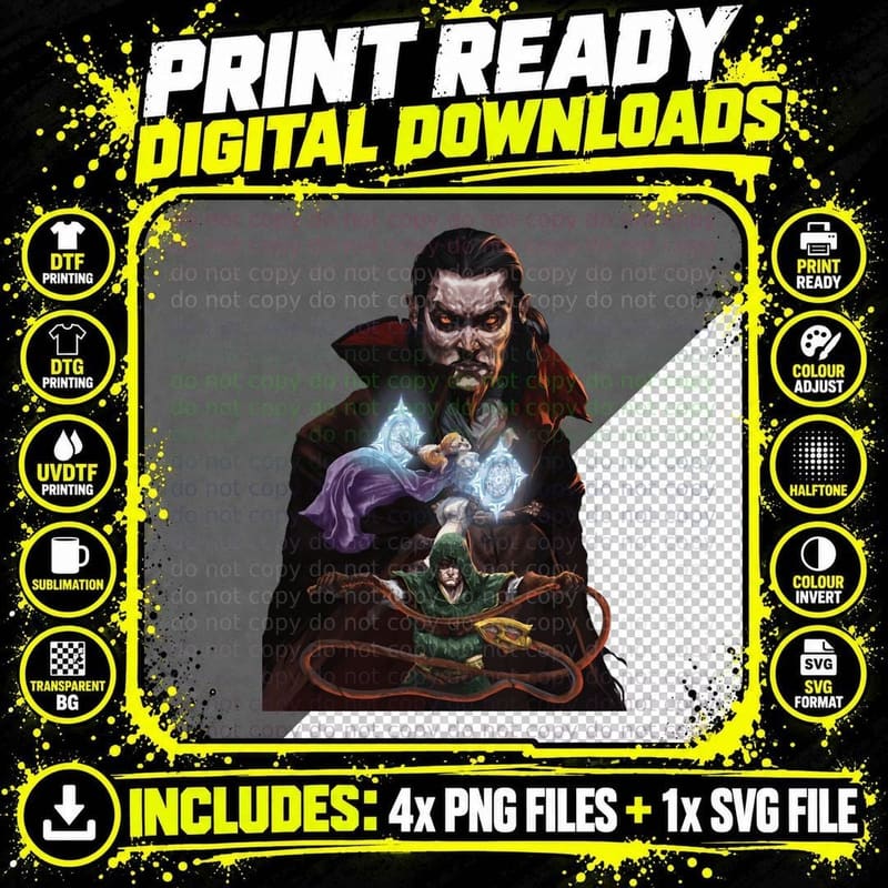 Vampire Survivors Official Game Art T-Shirt Png SVG Digital Bundle