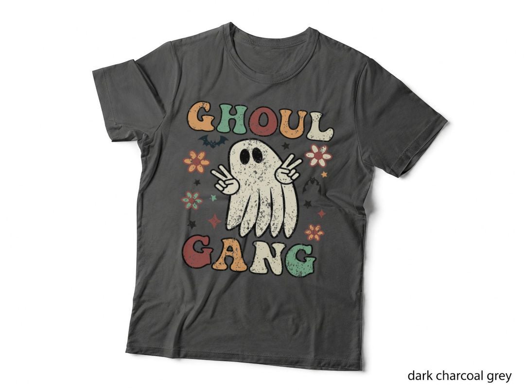 Vintage Ghoul Gang Matching Halloween Costumes Boys Girls T-Shirt