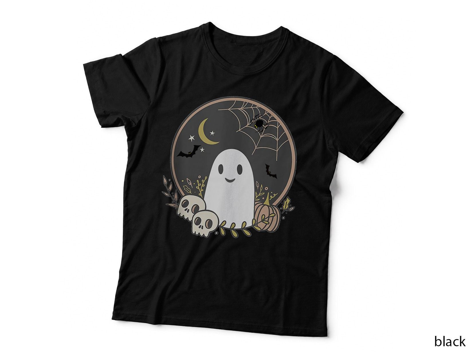 Vintage Halloween Ghost Autumn Fall Halloween Clothes T-Shirt