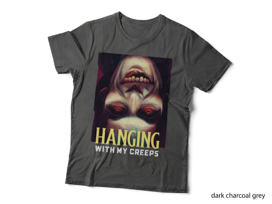 Vintage Horror Movie Spooky Vampire Hanging with My Creeps T-Shirt