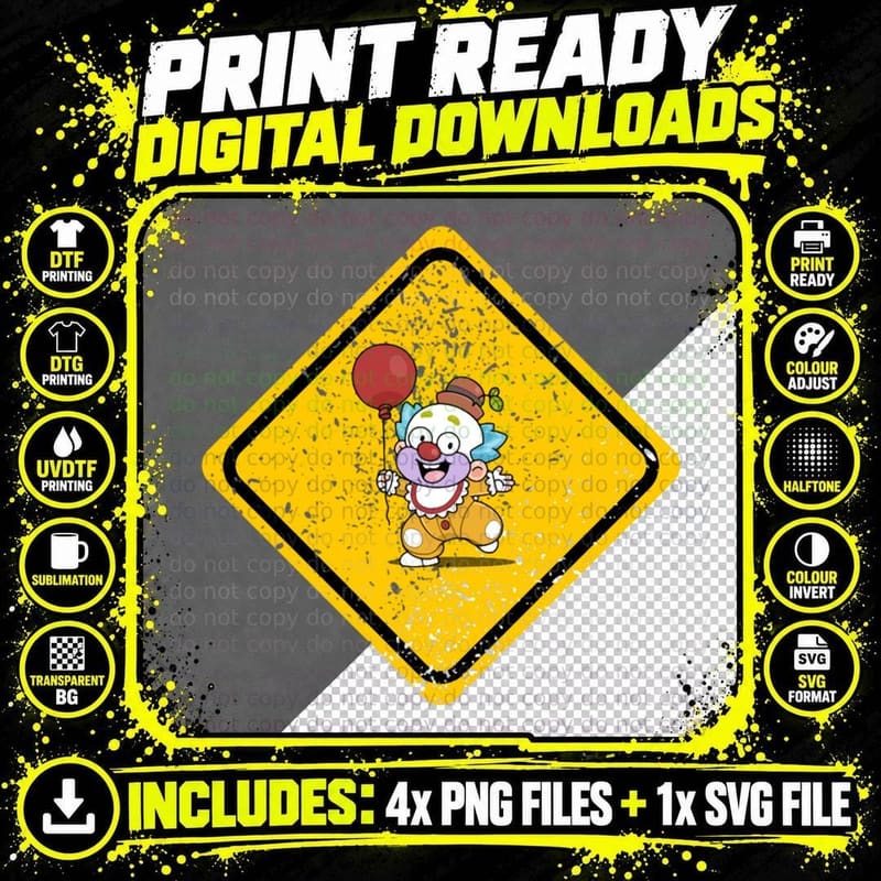 Warning for Your Halloween Day, Do Not Enter This Area Png SVG Digital Bundle
