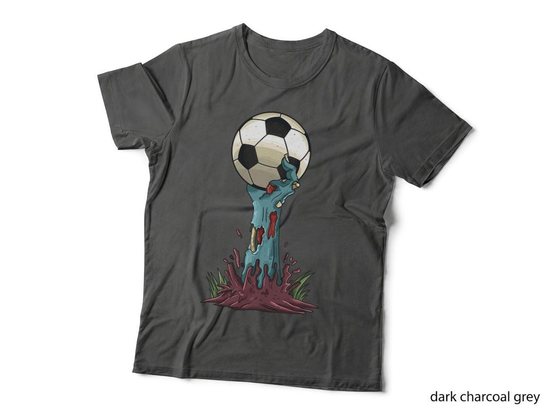 Zombie Hands Soccer Funny Horror Scary Halloween Costume T-Shirt
