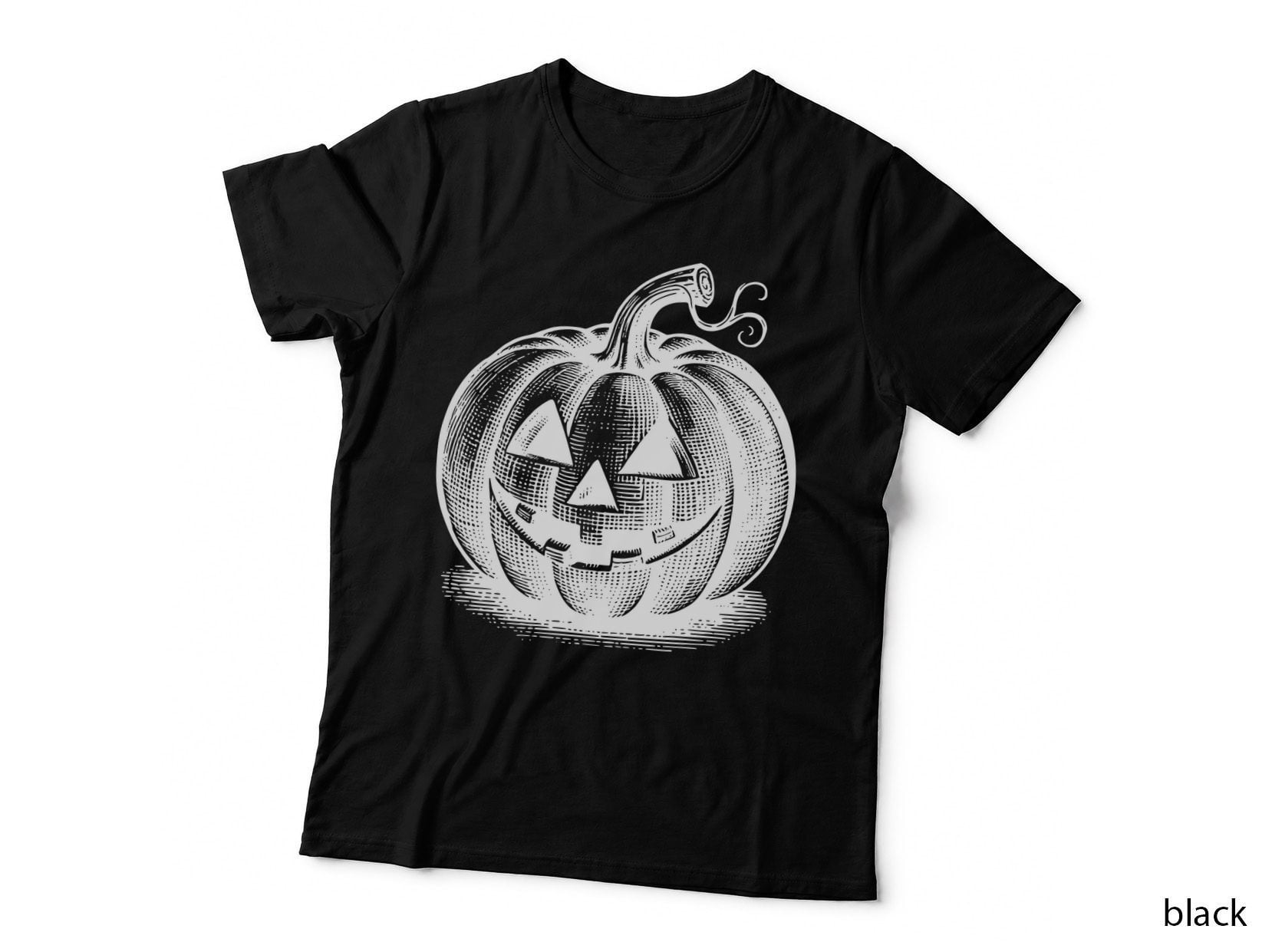 Black Jack O Lantern Halloween Goth Gift T-Shirt