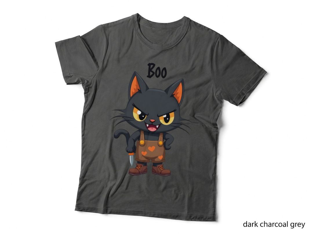 Boo Spooky Cat, Halloween Gift, Cute Scary Cat T-Shirt