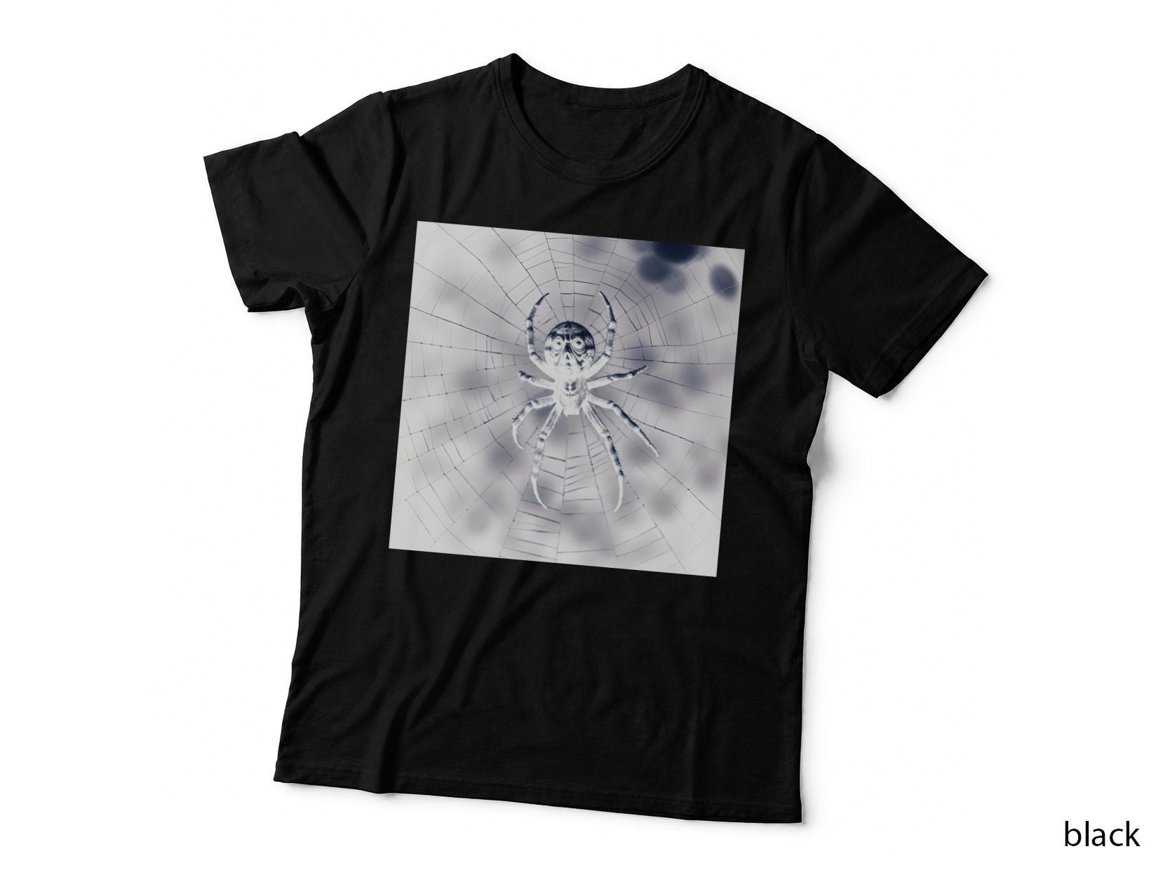 Creepy Spider on a Web Vintage T-Shirt