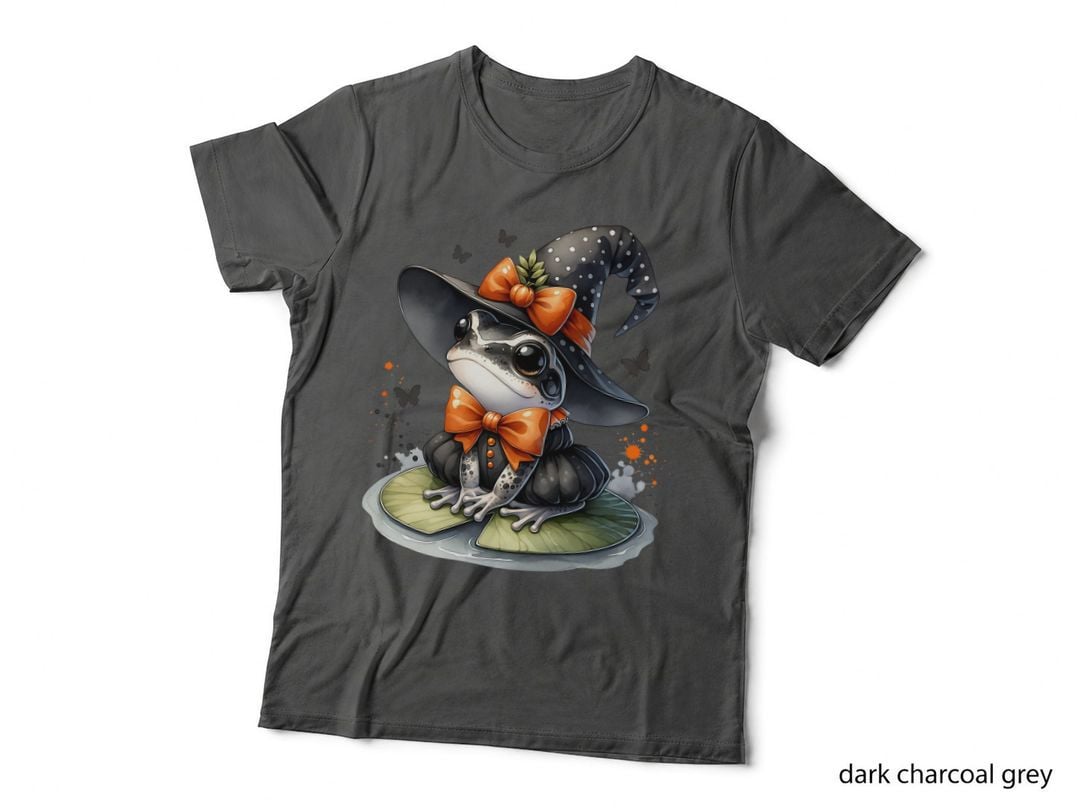 Frog Witch Cute Halloween, Horror, Cute T-Shirt