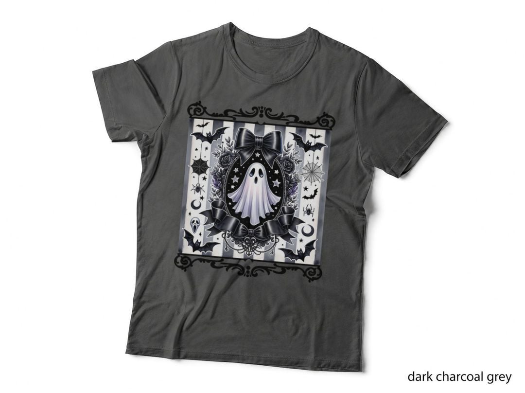 Ghost in Black Frame Clipart, Retro Vintage, Funny Aesthetic, Gift T-Shirt