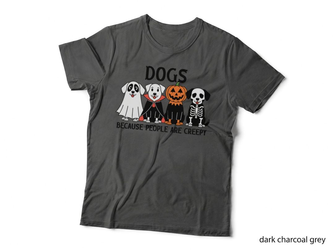 Halloween Dogs, Because People Are Creepy Cartoon T-Shirt
