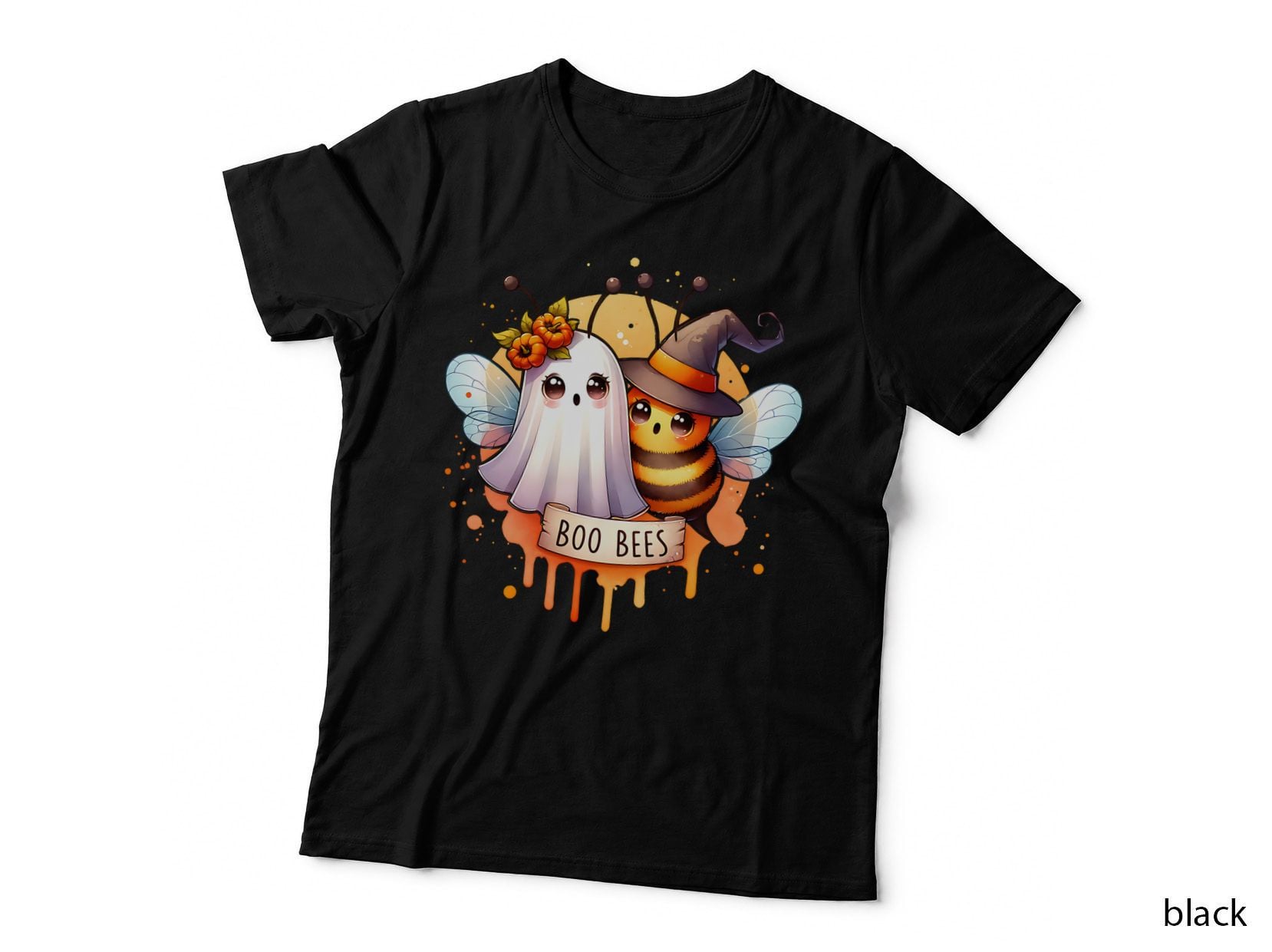 Halloween Spooky Boo Bees Ghost and Bee Pumpkin Patch T-Shirt