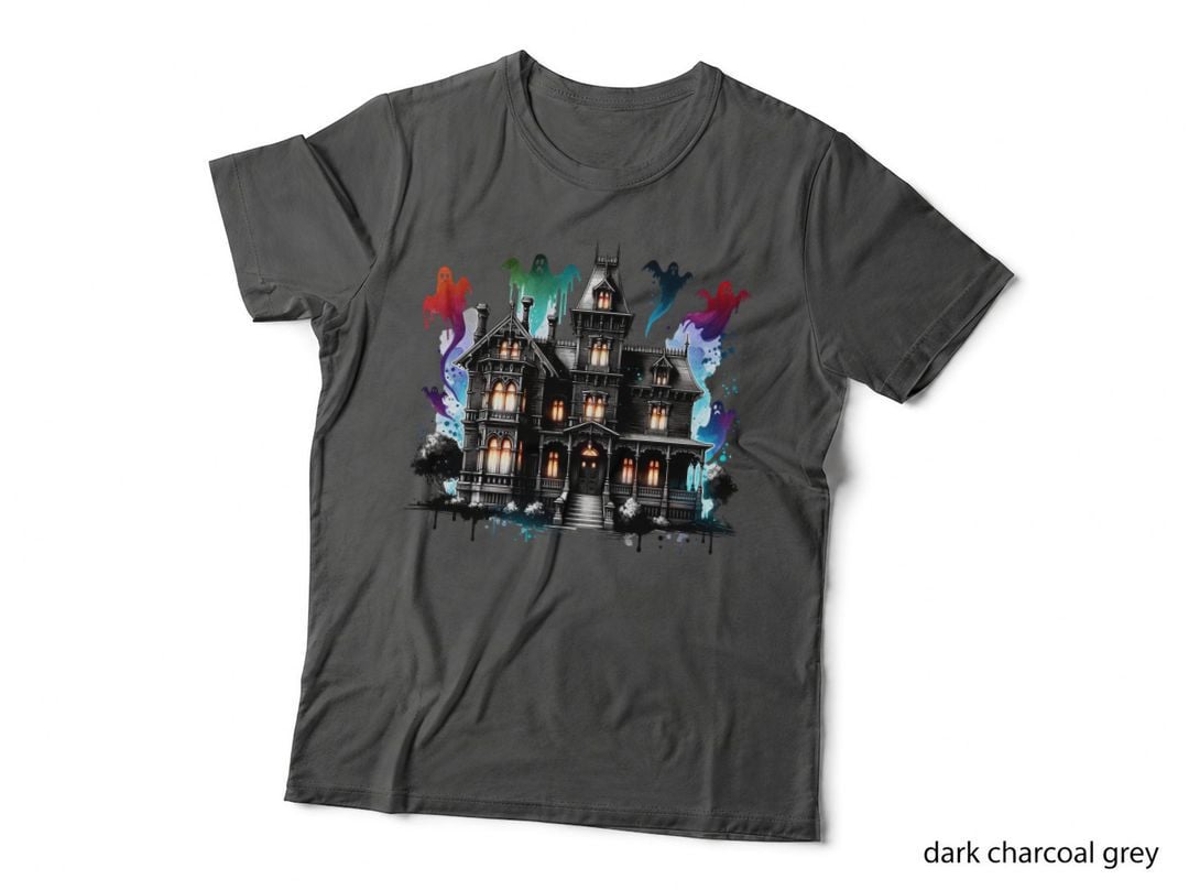 Haunted House with Ghosts Halloween, Horror, Goth T-Shirt