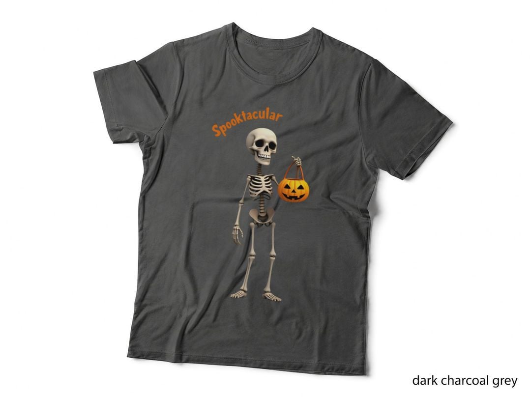 Spooktacular Skeleton Cute Halloween Jack-O-Lantern T-Shirt