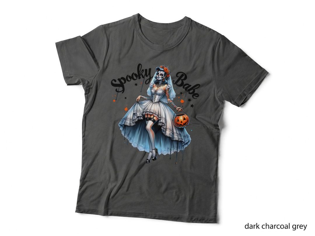 Spooky Babe Day of the Dead Bride, Halloween, Goth, Lover, Horror T-Shirt