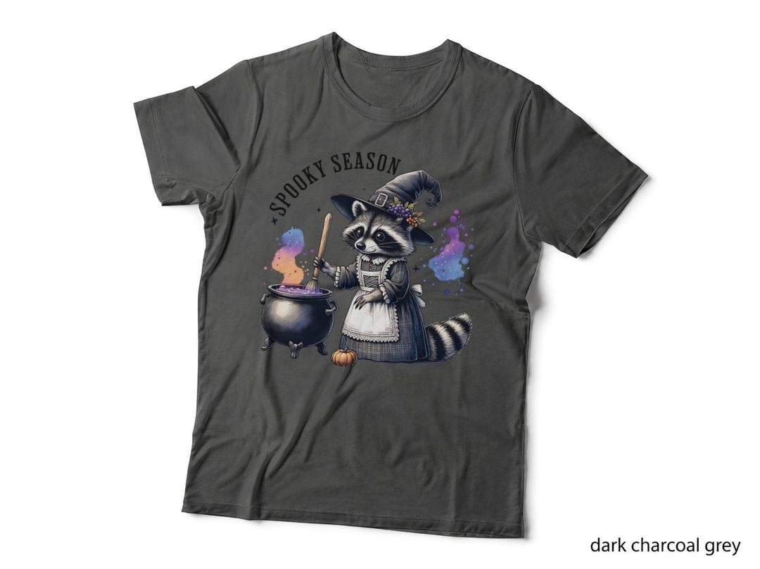 Spooky Season Raccoon Watercolor, Retro Vintage, Gift Idea, Gift T-Shirt