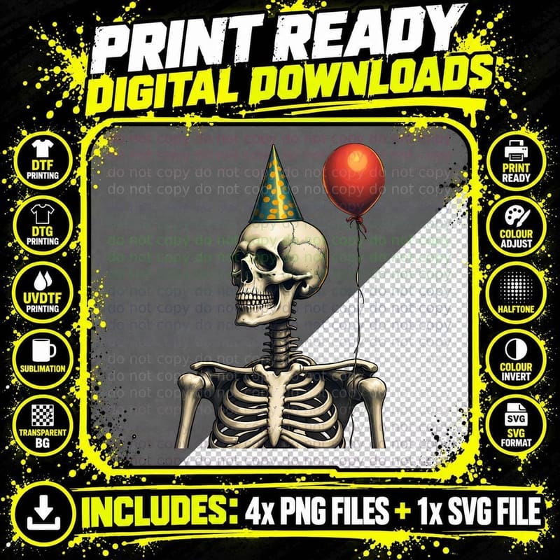 Vintage Anatomical Skeleton Art T-Shirt Png SVG Digital Bundle