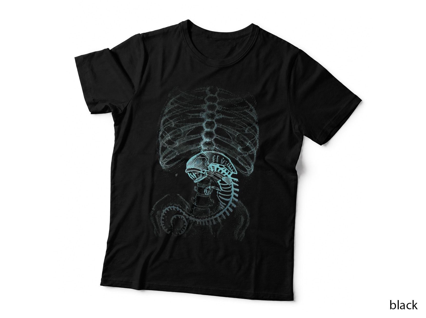 Alien Radiography, X-Ray Funny Skeleton T-Shirt