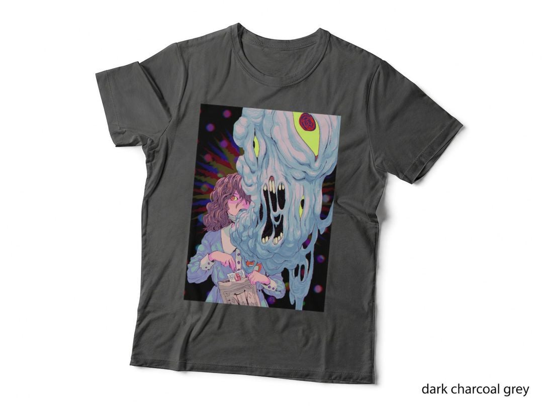 Anime Horror Creepy Girl Aestic Japanese Otaku T-Shirt
