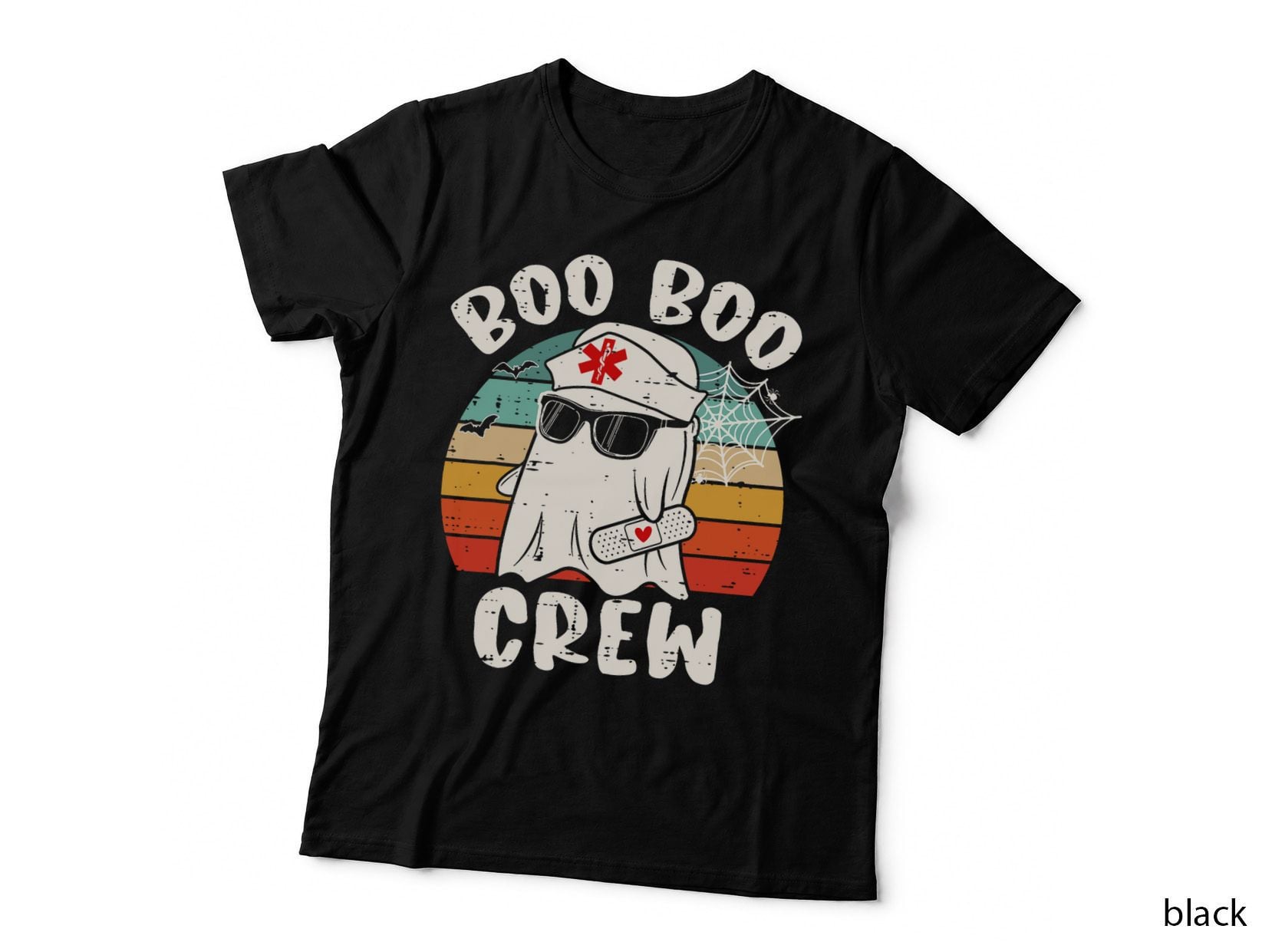 Boo Boo Crew Nurse Funny Ghost Women Halloween Nurse T-Shirt