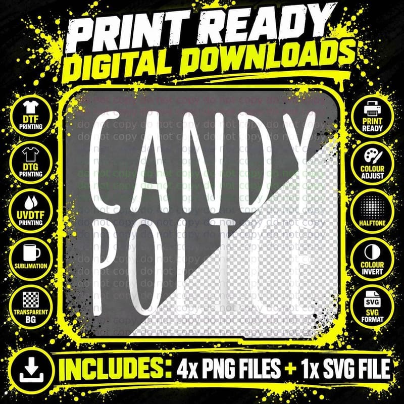 CANDY Police - Funny Easy Lazy Halloween Costume Outfit Png SVG Digital Bundle