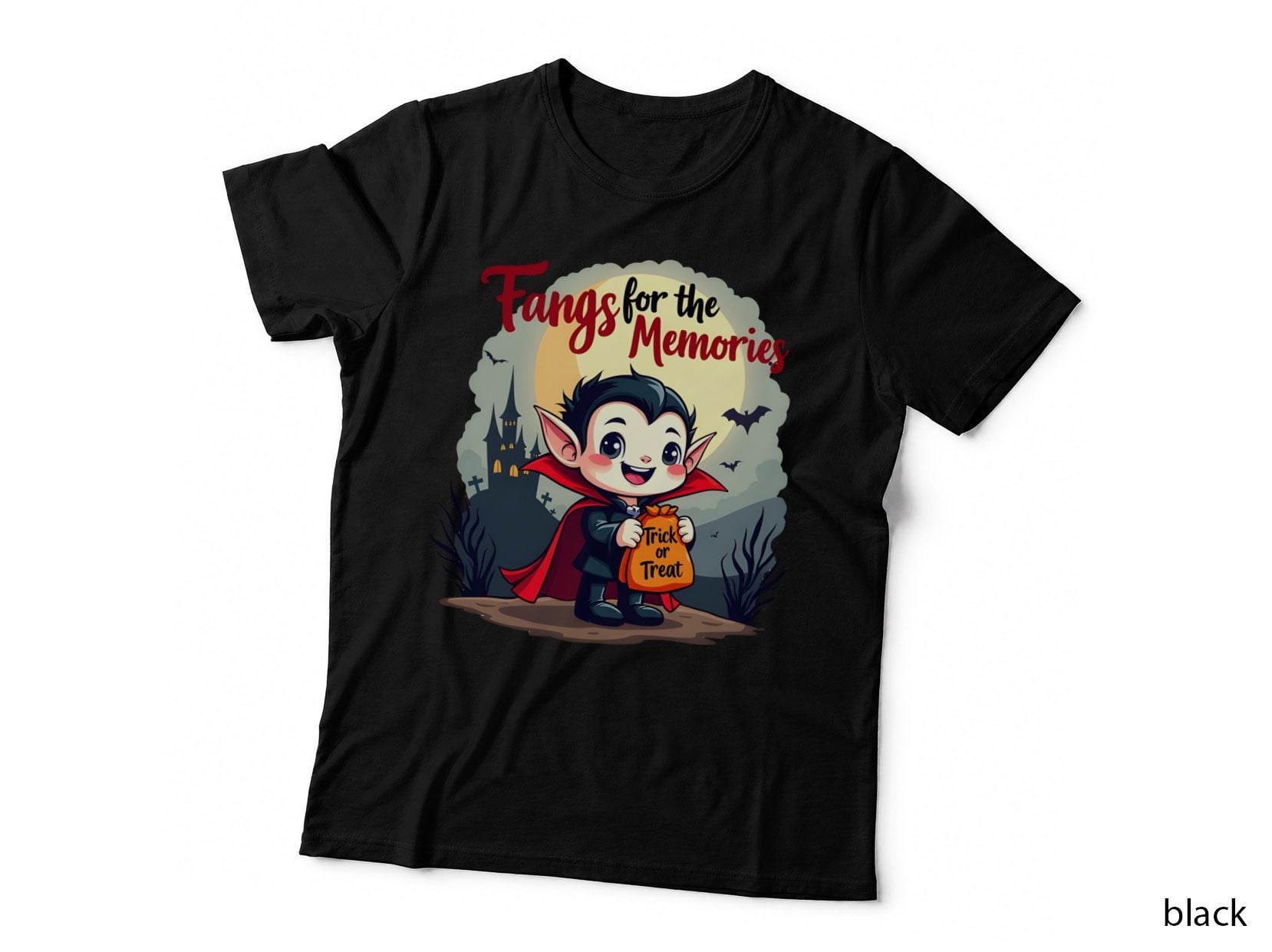 Cute Vampire Shirt, Spooky Trick or Treat Halloween Gift T-Shirt