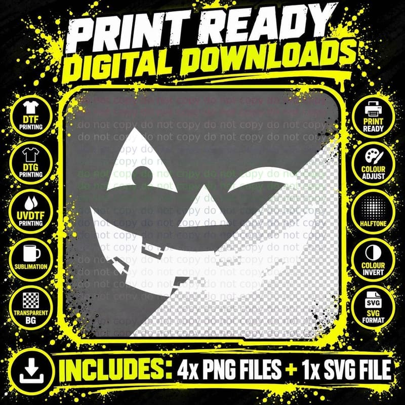 Dental Braces Teeth Funny Halloween Pumpkin Face Costume Png SVG Digital Bundle
