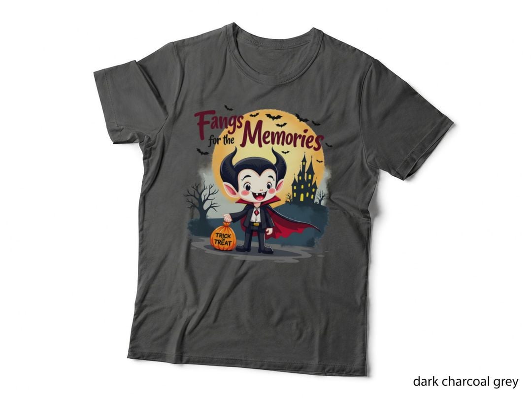 Fangs for the Memories Tee, Vampire Halloween Gift for Him, Gift T-Shirt