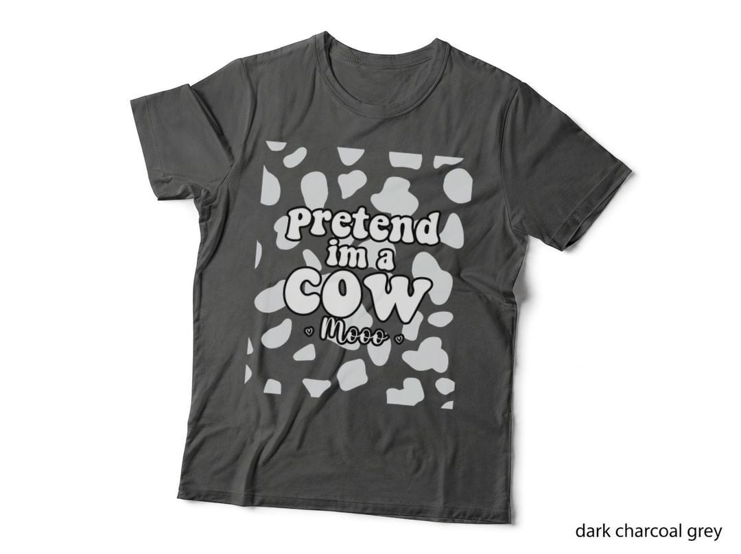 Funny Halloween Costume, Pretend I'm a Cow Mooo, Cool Cattle T-Shirt
